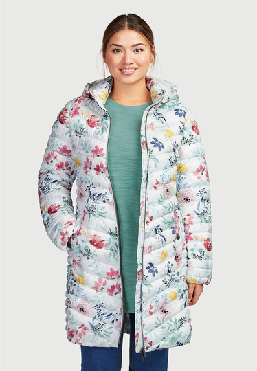 Blommig lättviktsjacka