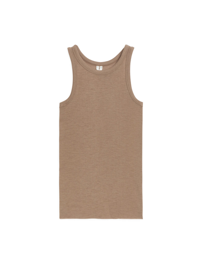 Wool Tank Top - Beige