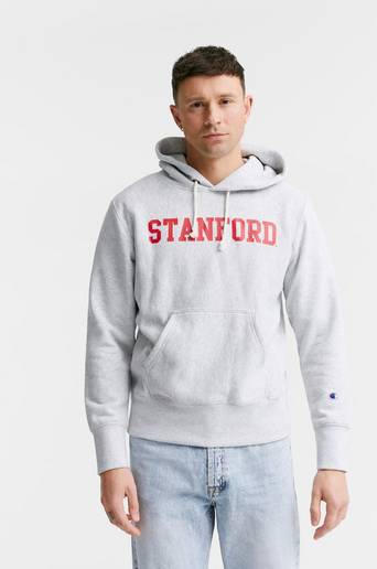 Champion Reverse Weave Hoodie Sweatshirt Grå