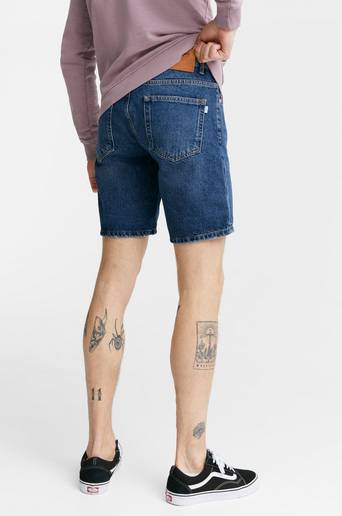 Woodbird Jeansshorts Doc Blooke Shorts Blå