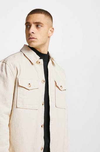 Studio Total Relaxed Twill Overshirt Natur