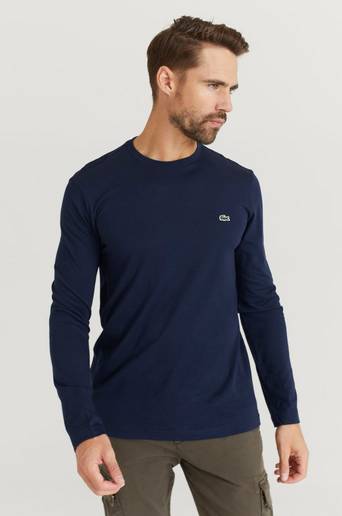 Lacoste Tröja Long Sleeve Crew Neck Tee Blå