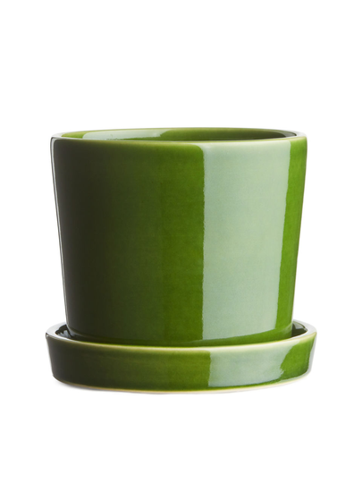 Medium Stoneware Pot - Green