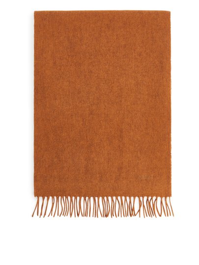 Woven Yak Scarf - Yellow