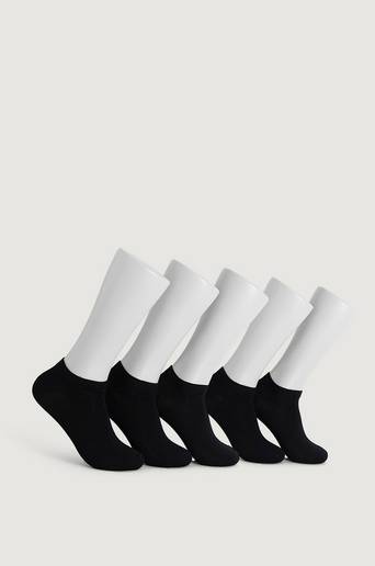 Resteröds Ankelsockor 5-pack Ankle Socks Organic Cotton Svart