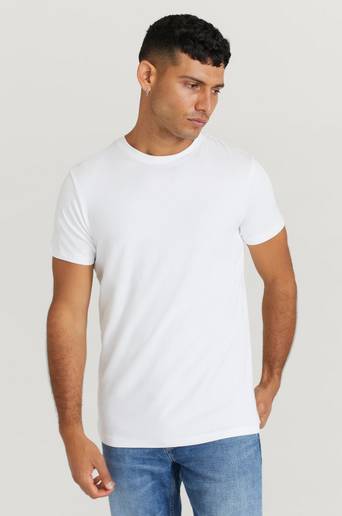 Resteröds T-Shirt R-neck Tee Bamboo Vit