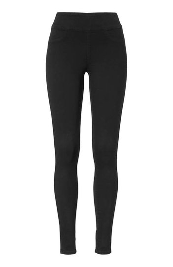 Happy Holly Superstretchiga jeans med hög midja Lyra Svart