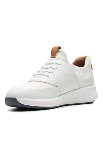 Clarks Sneakers i skinn Un Rio lace Vit