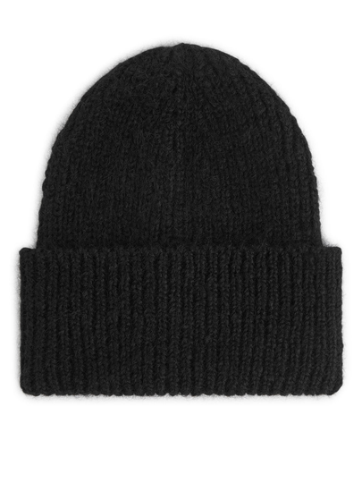 Mohair Beanie - Black