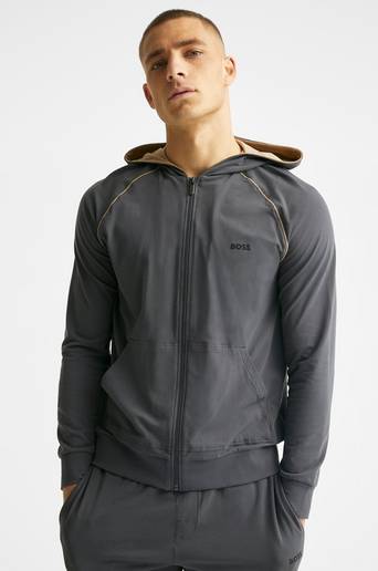 BOSS Huvtröja Mix&Match Jacket H Grå