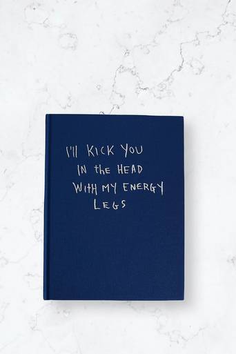 Dokument Press Bok I'll Kick You in the Head with my Energy Legs Blå