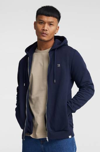 Les Deux Hoodie Stayhard X Les Deux - Nørregaard Zipper Hoodie Blå