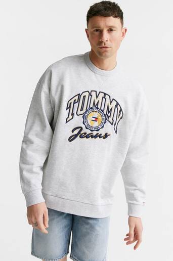 Tommy Hilfiger Sweatshirt TJM College Archive Crew Grå