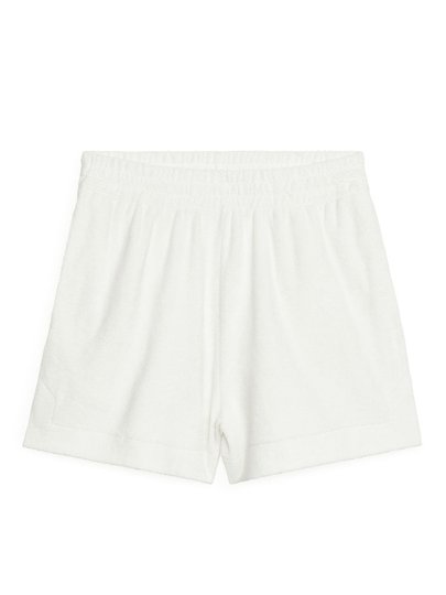 Towelling Shorts - White