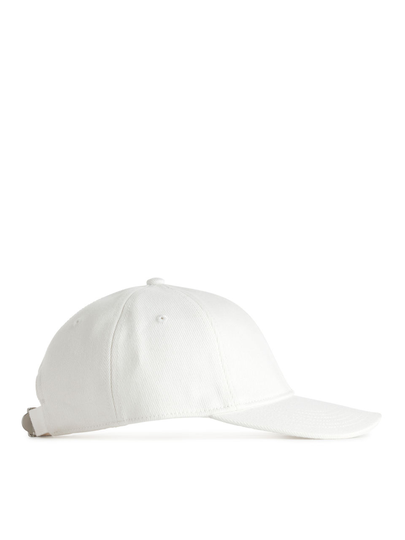 Denim Cap - White