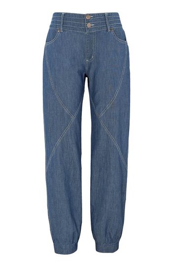 Cellbes Rymlig byxa i lätt denim Mörkblå Denim