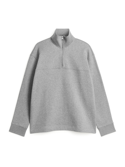 Half-Zip Sweatshirt - Grey