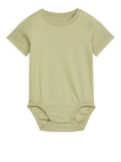 Short-Sleeved Bodysuit - Yellow