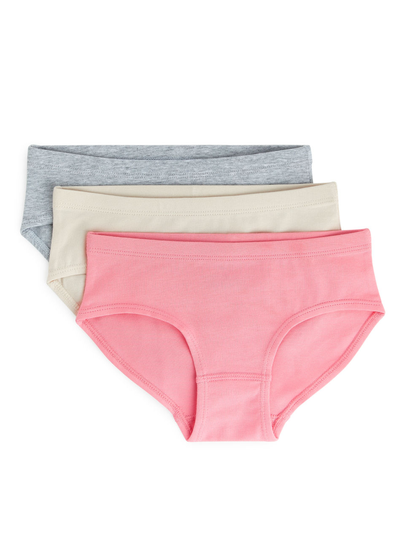 Cotton Jersey Briefs - Pink