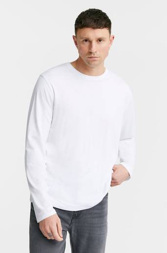 Resteröds T-shirt Long Sleeve Tee Bamboo Vit