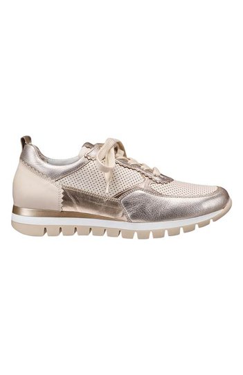 Gabor Sneakers i skinn Beige Silver