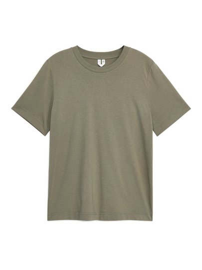 Crew-Neck T-shirt - Brown