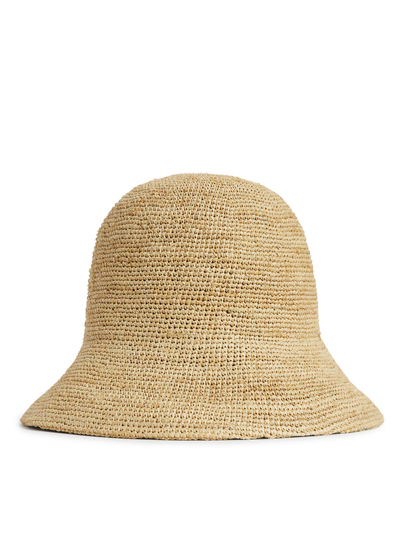 Raffia Straw Hat - Beige