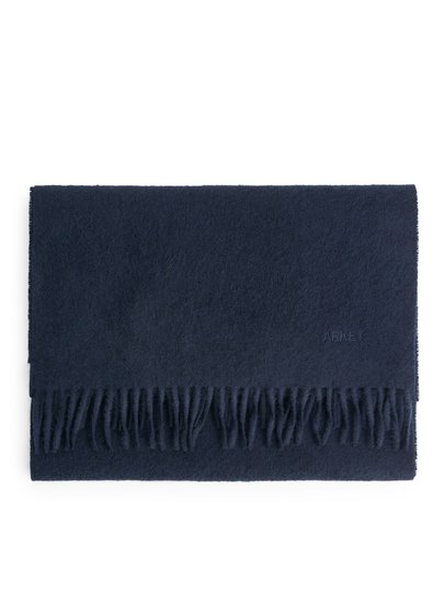 Woven Cashmere Scarf - Blue