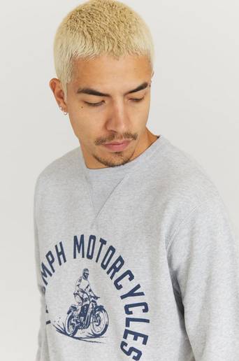 Triumph Motorcycles Sweatshirt Newbold Crew Sweat Grå