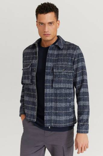 Legends Overshirt Monterey Check Overshirt Blå