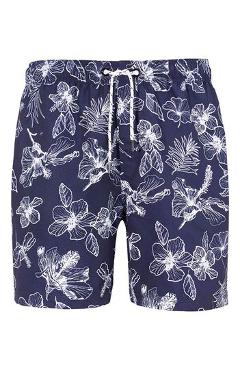 Cellbes Badshorts Blå Vit
