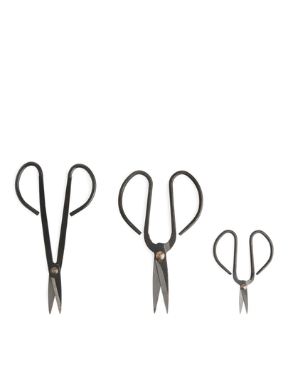 Kikkerland Garden Scissor Set of 3 - Grey