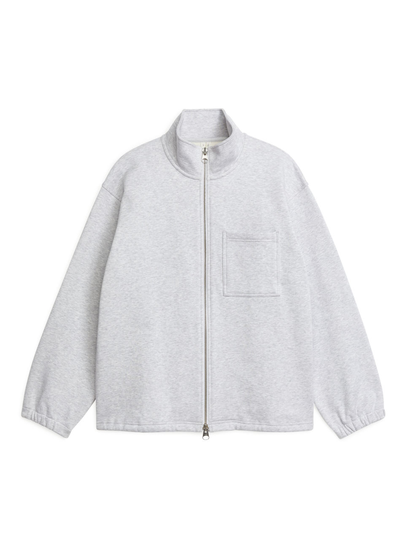 Heavyweight Zip Sweatshirt - Grey