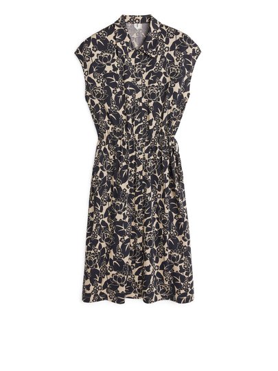 Floral Jersey Dress - Blue