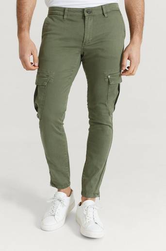 Studio Total Cargobyxor Slim Cargo Grön