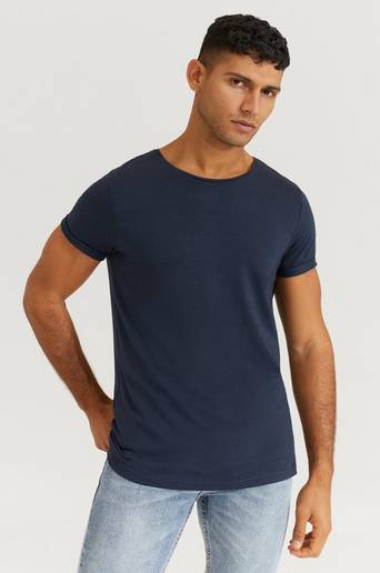 Resteröds T-Shirt Jimmy Tee Bamboo Blå