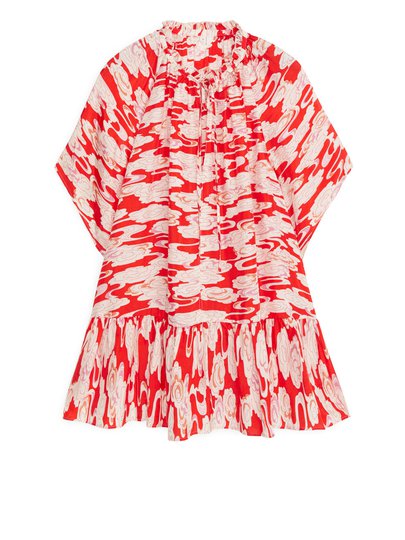 Ruffled Blouse - Red