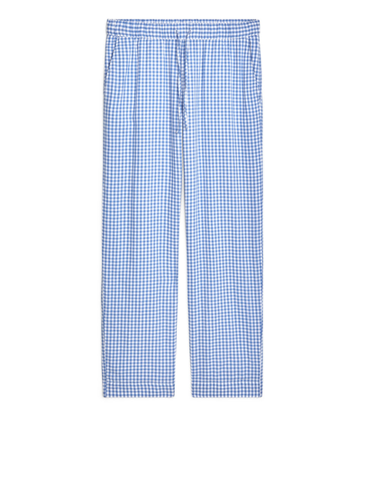 Double-Weave Pyjama Trousers - Blue