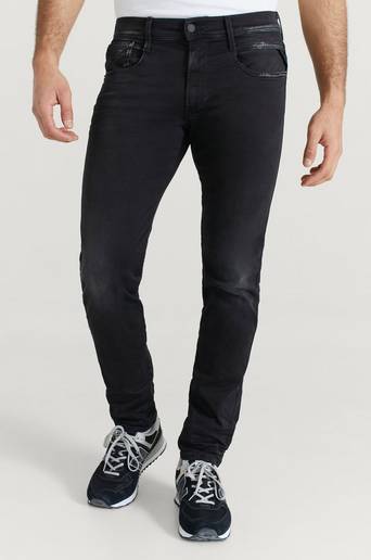 Replay Jeans Anbass Hyperflex Svart