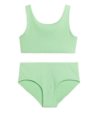 Seersucker Bikini Set - Green