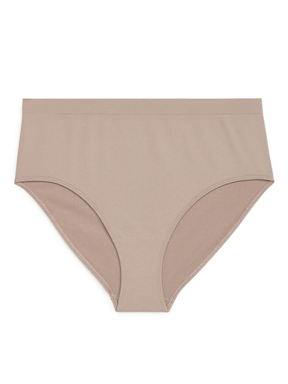 High Waist Seamless Briefs - Orange