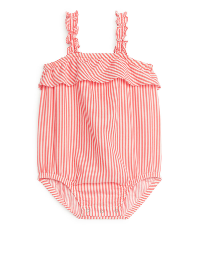 Frill Romper - Red