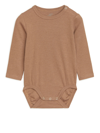 Cotton Lyocell Bodysuit - Orange