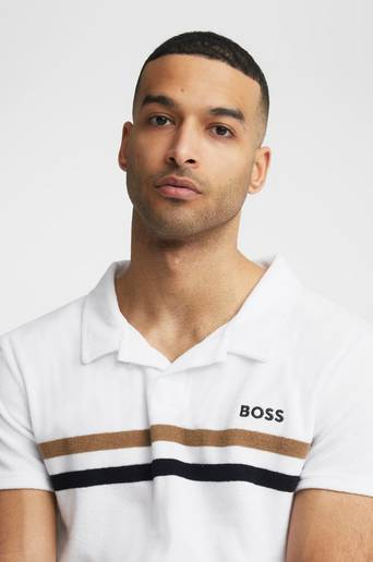 BOSS T-shirt Terry Shirt Vit