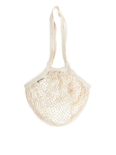 Turtle Bags Organic Long Handled String Bag - Beige