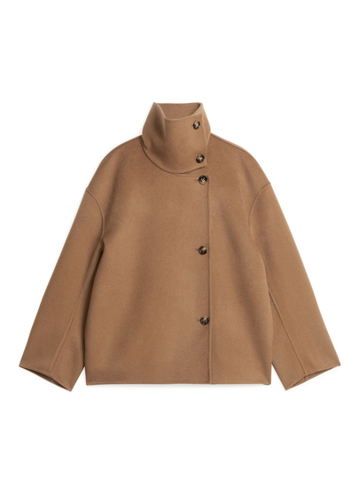 Double-Face Wool Jacket - Beige