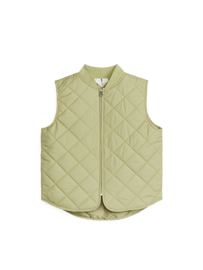 Quilted Insulator Vest - Yellow