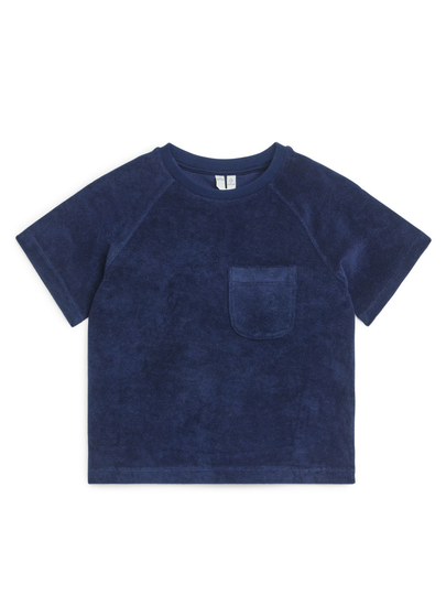 Cotton Towelling T-Shirt - Blue