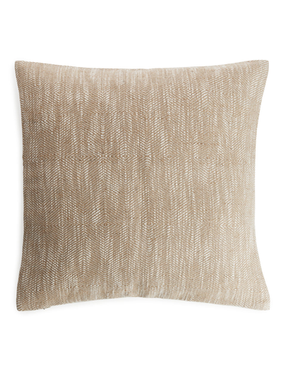 Cotton Blend Cushion Cover 50 x 50 cm - Beige