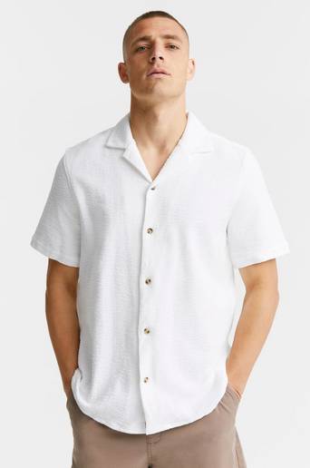 Studio Total Jersey Structure Shirt Vit